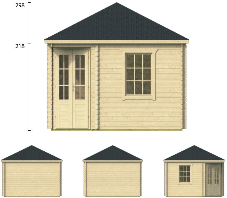 Abri de jardin en bois DAGMAR de Jardin et Chalet